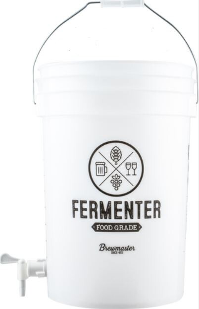 6.5 Gallon Ported Fermenting Bucket w Lid & Spigot Food Grade Brewing Pail Beer