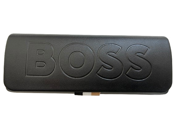 Boss AUTHENTIC BLACK EYEGLASS SUNGLASS CASE and Cleaning Cloth, new