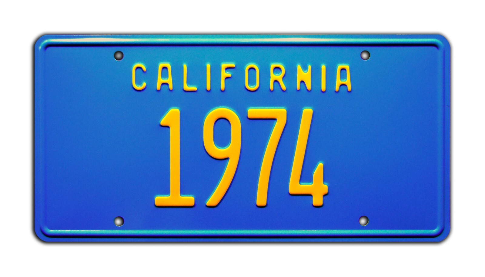 California | 1974 | Metal Stamped Vanity License Plate
