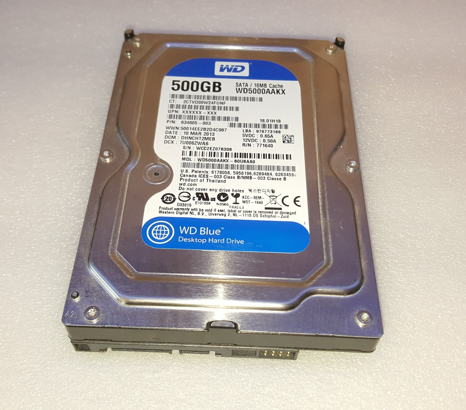 HP Pavilion s5747c - 500GB 3.5" Hard Drive w/ Windows 7 Home Premium 64-Bit