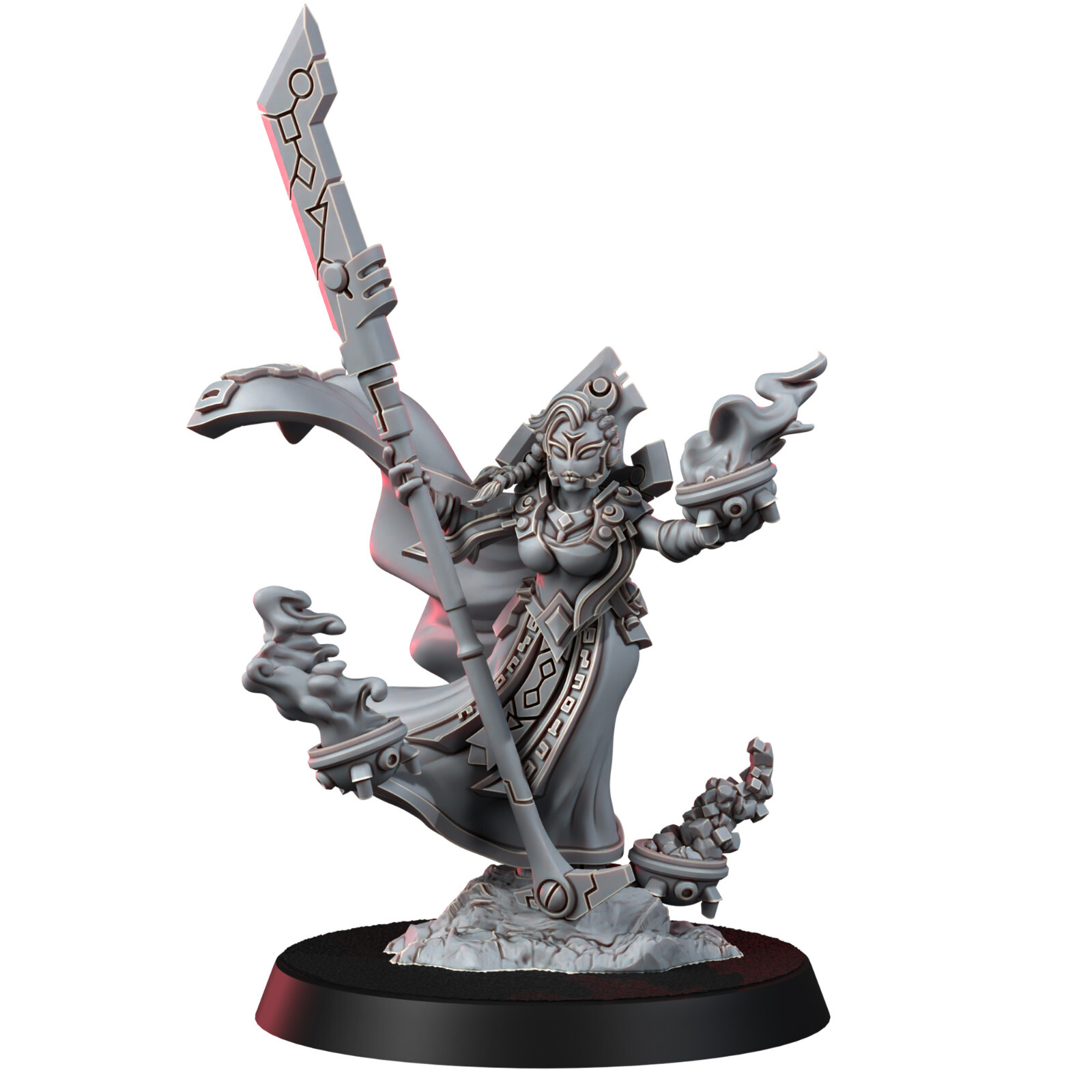 Wargame Exclusive Greater Good Aetherial The Elemental Caller 28mm Miniature