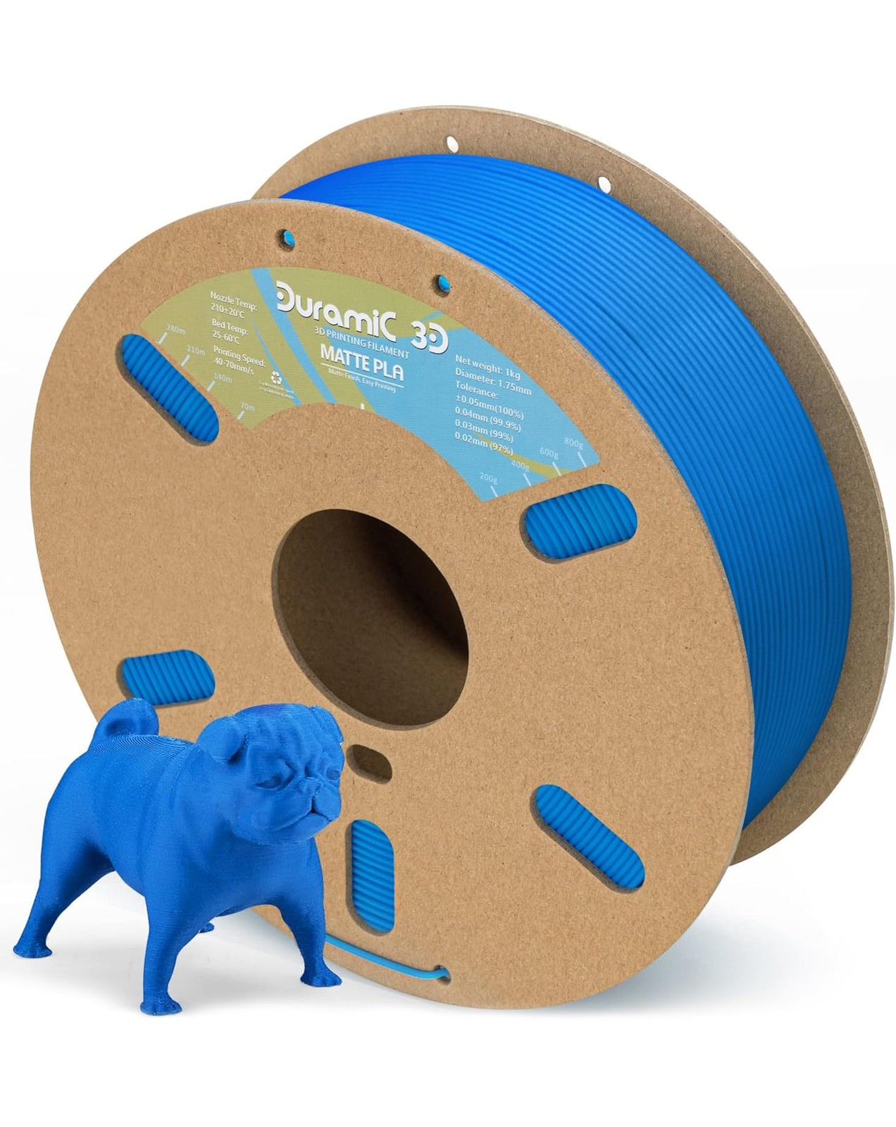DURAMIC 3D Filament 1.75mm Matte Blue 1kg