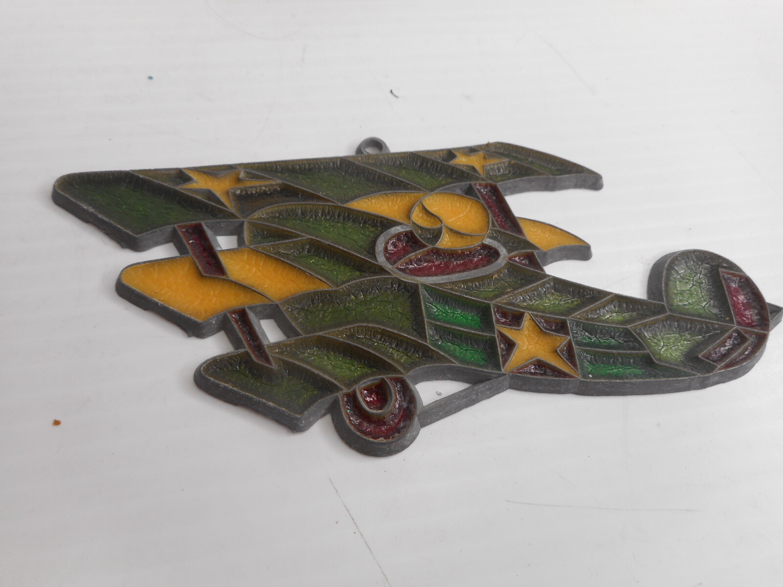 Bi-Plane four Color Resin -Sun Catcher 5" wide x 2 3/4" high