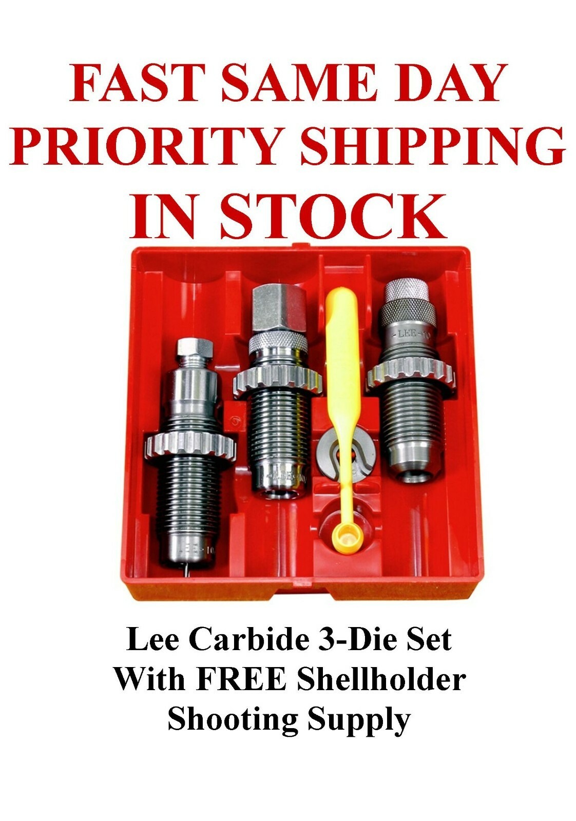 LEE Carbide 3-Die Set 38 Super Auto 38 Auto #90623 SAME DAY PRIORITY SHIPPING