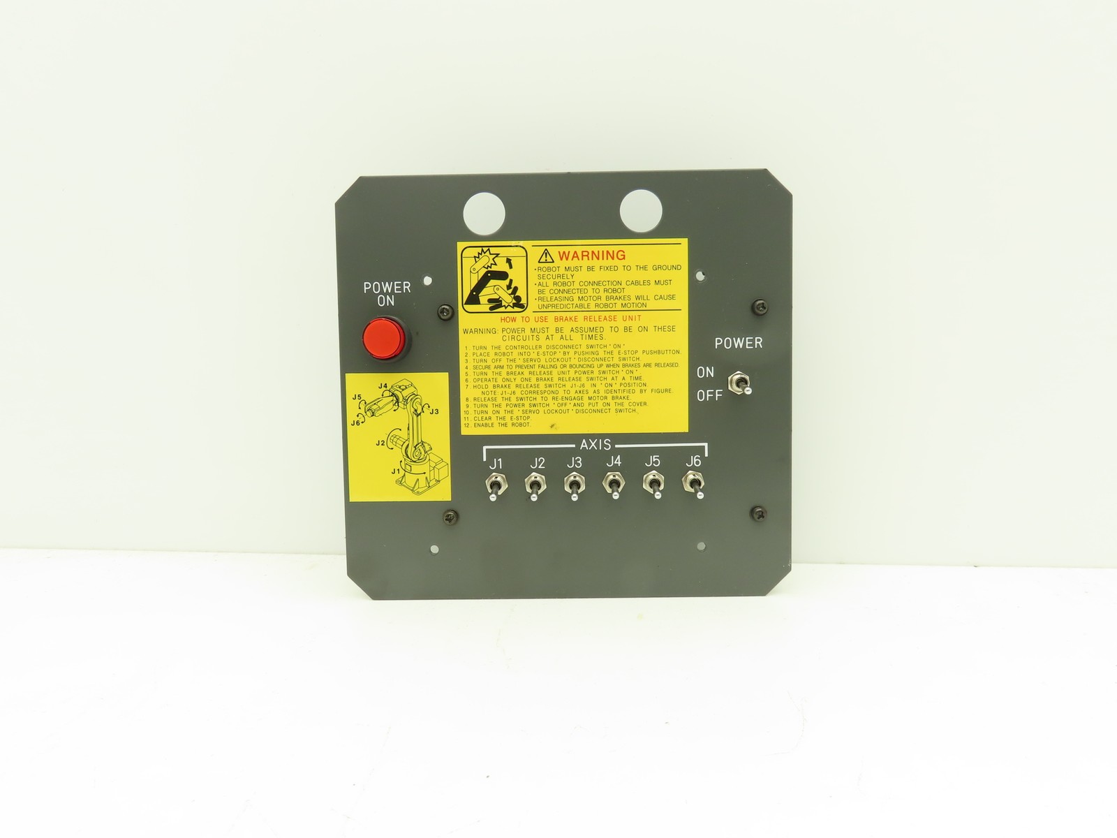 Fanuc A20B-1006-0663 Circuit Board and Switches for Robotic Brake Release Unit
