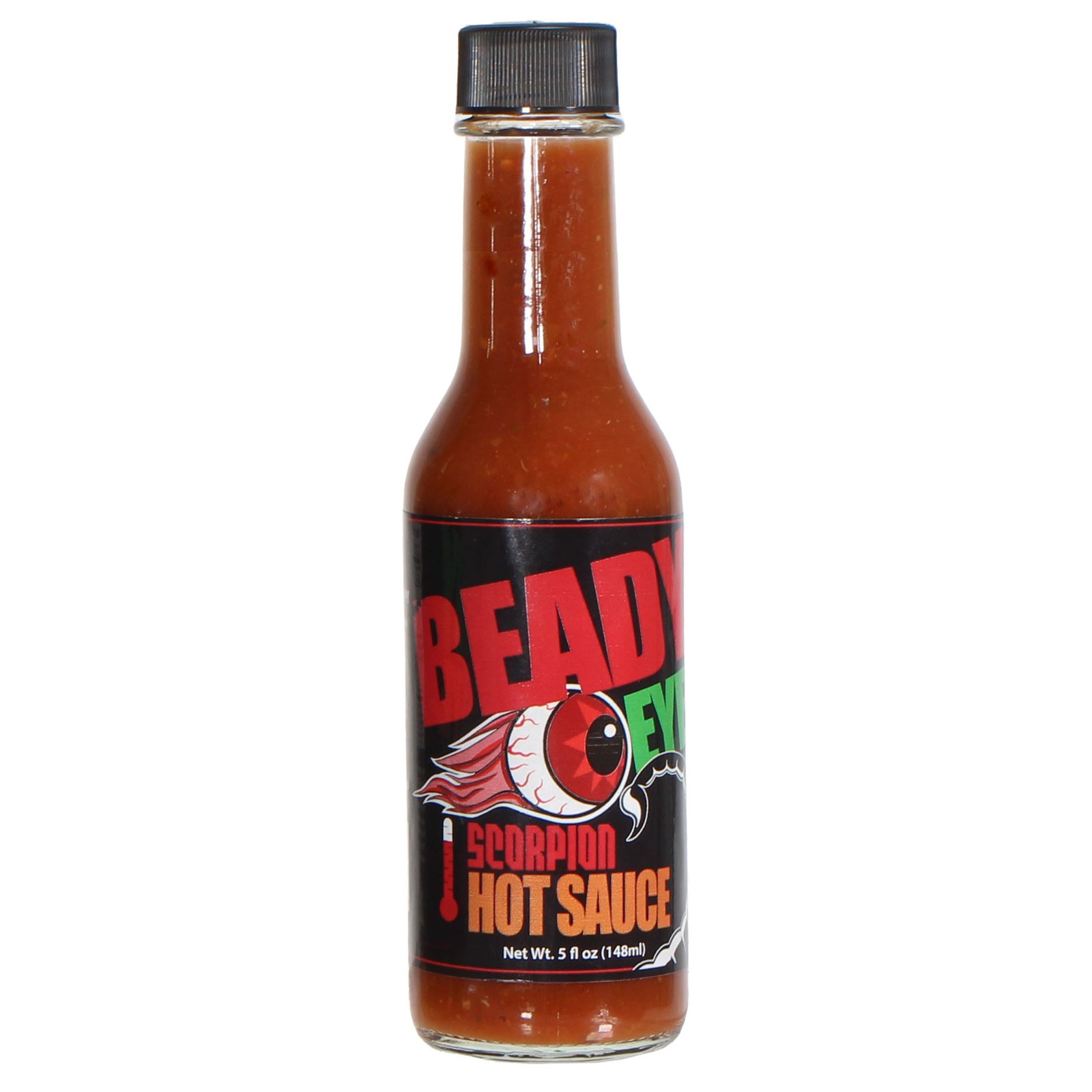 Beady Eye Trinidad Scorpion Hot Sauce | Natural Gluten-Free Chili Peppers,