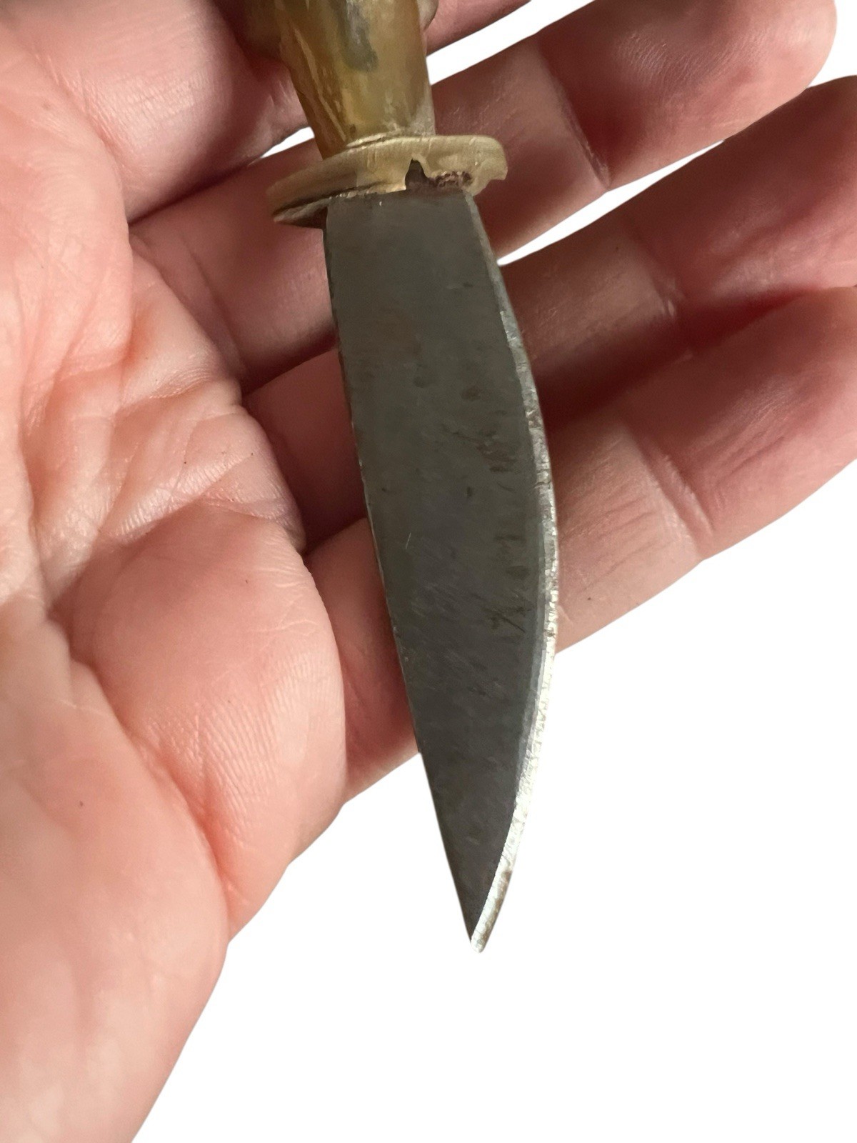Guatemalan Chichicastenango Fixed Blade Knife W/ Sheath Carved Handle