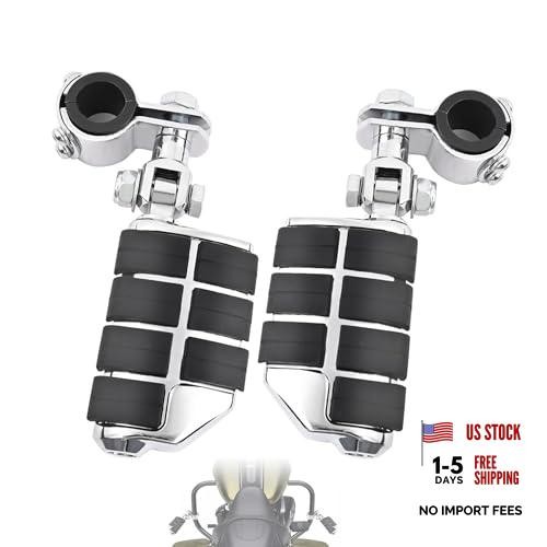 Motorcycle Clamp-on Highway Pegs Universal Chrome Style Clamp-on Highway Pegs