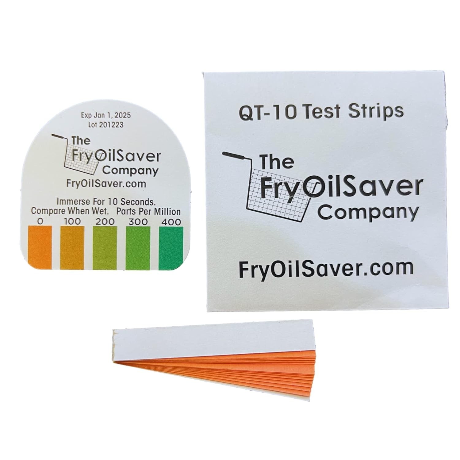 Steramine Quat  Strips for Food Service by FryOilSaver Co., 10 x 15 Litmus Pa...
