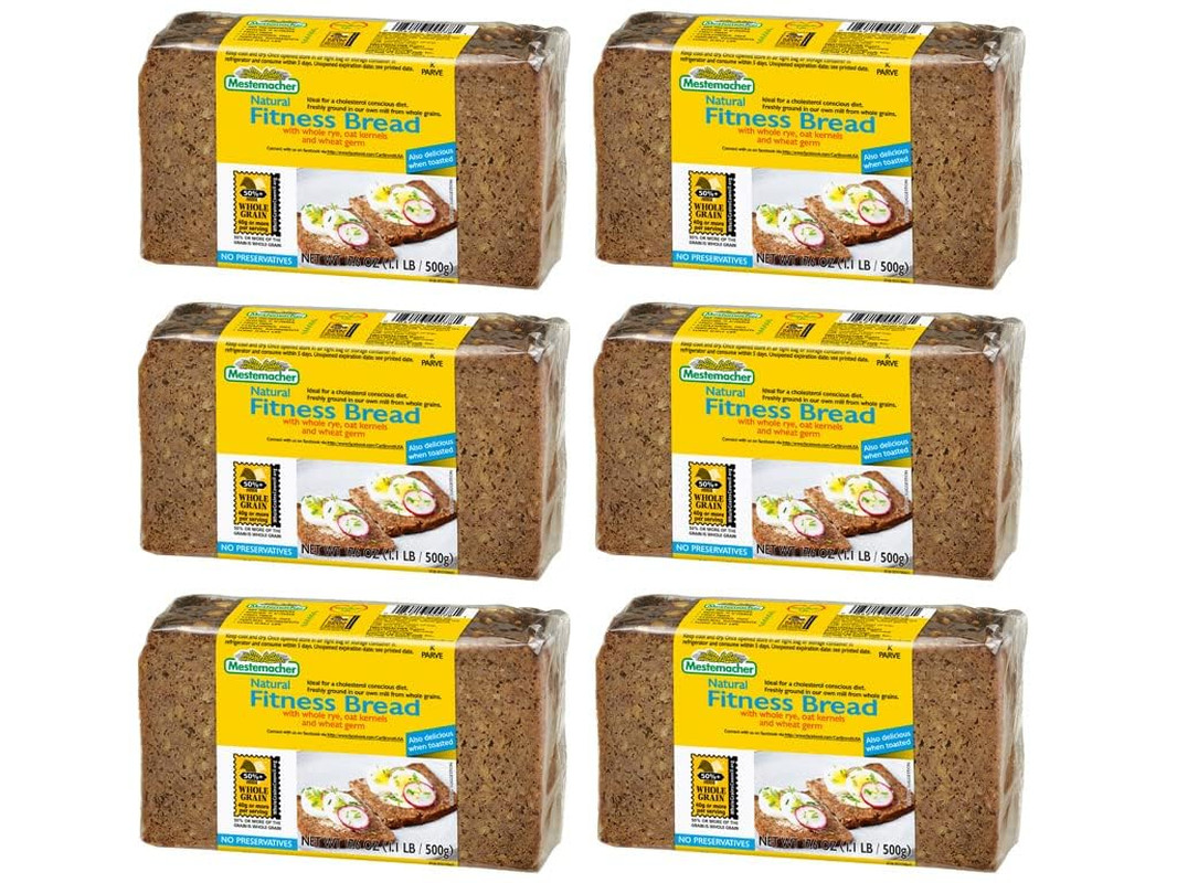 All Natural Whole Rye Bread, 17.6 Oz – Authentic German Whole Grain Rye Bread, H