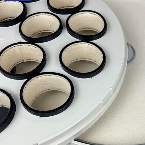 16 Laps Pool Ball Cleaning Machine - Upgraded Polisher with Circle Attachment, D