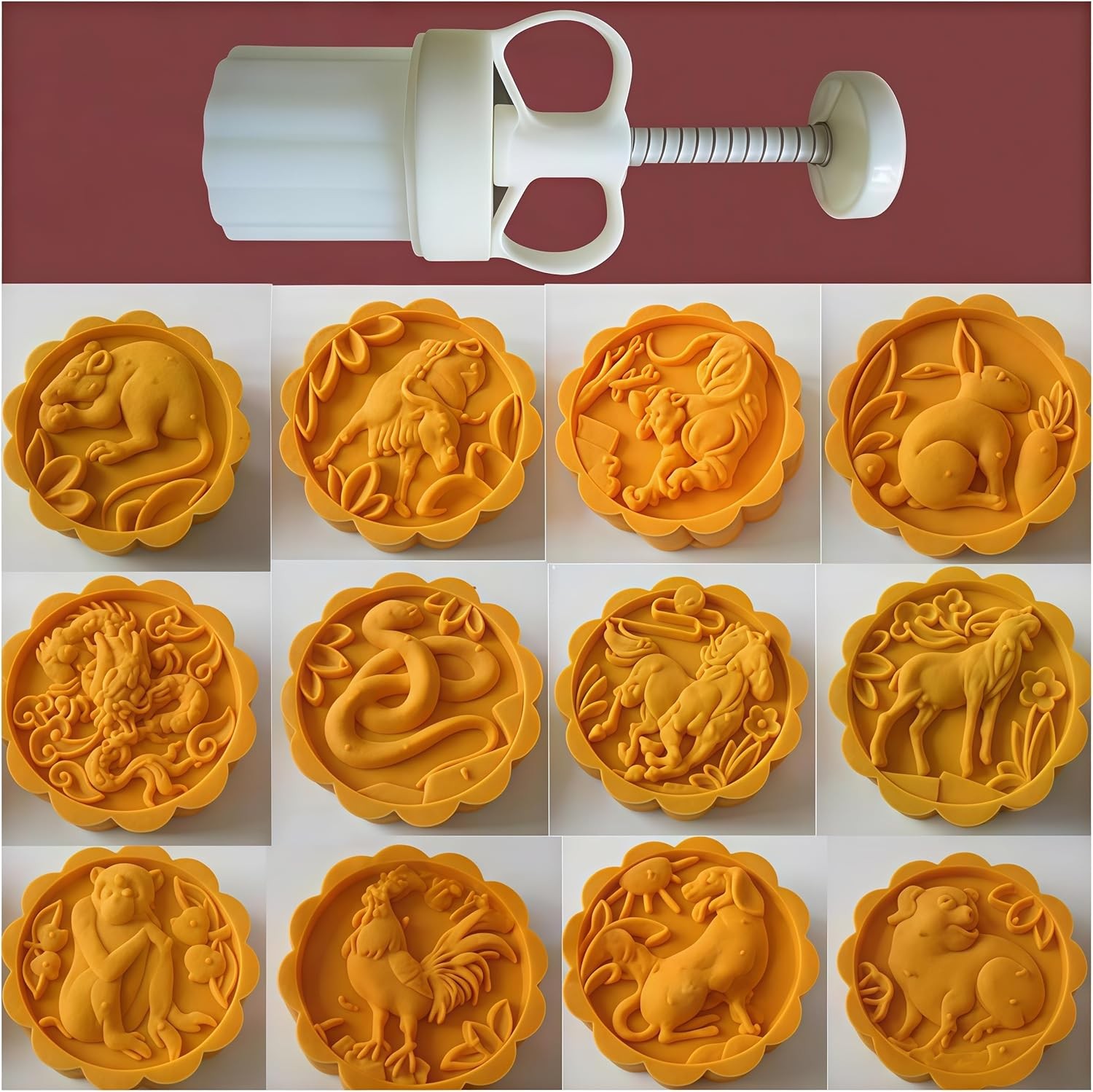 Mold 50g- Cookie Stamps Plastic Hand Press Shape Kitchen Gadgets DIY Baking