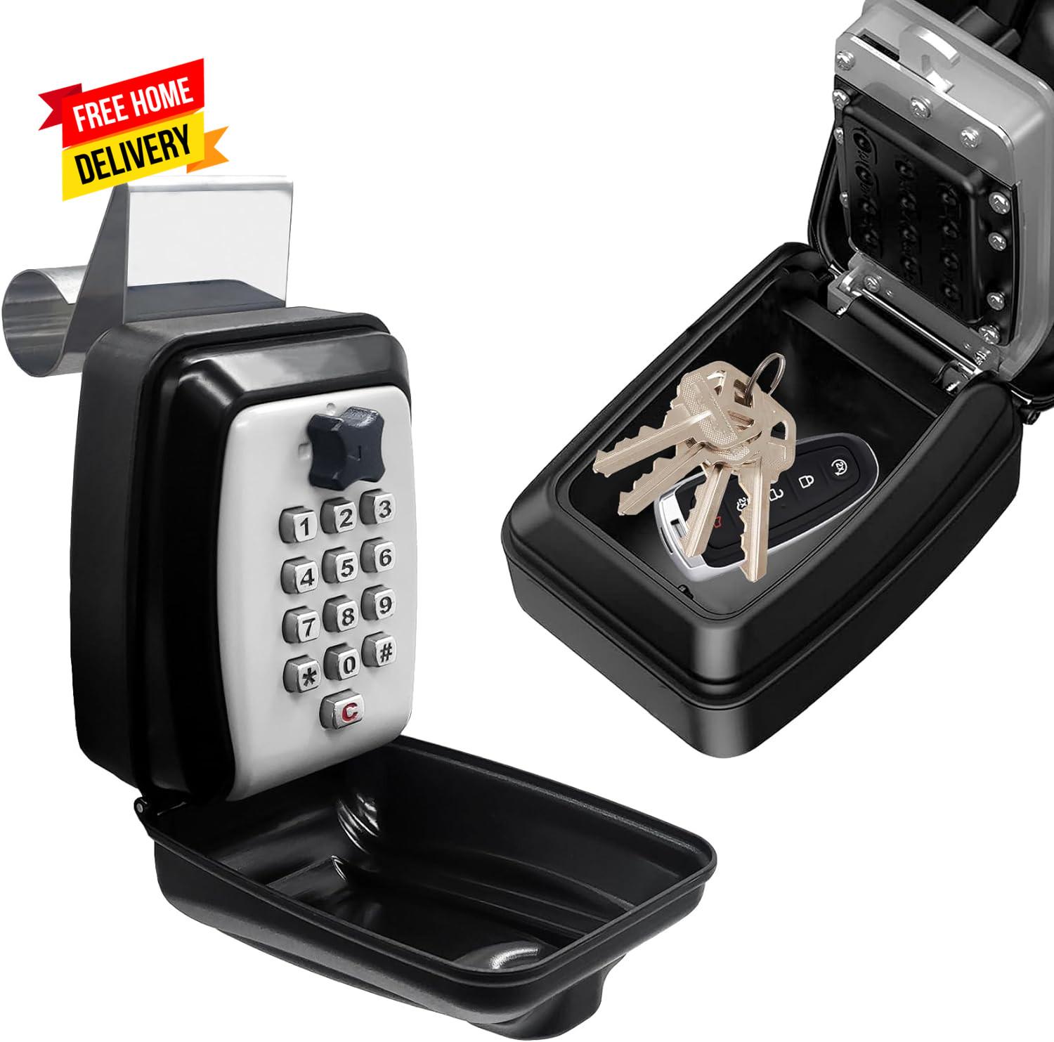 New! Upgrade SL-591 Car Window Lock Box for Turo, Car Key Lock Box Car Window US