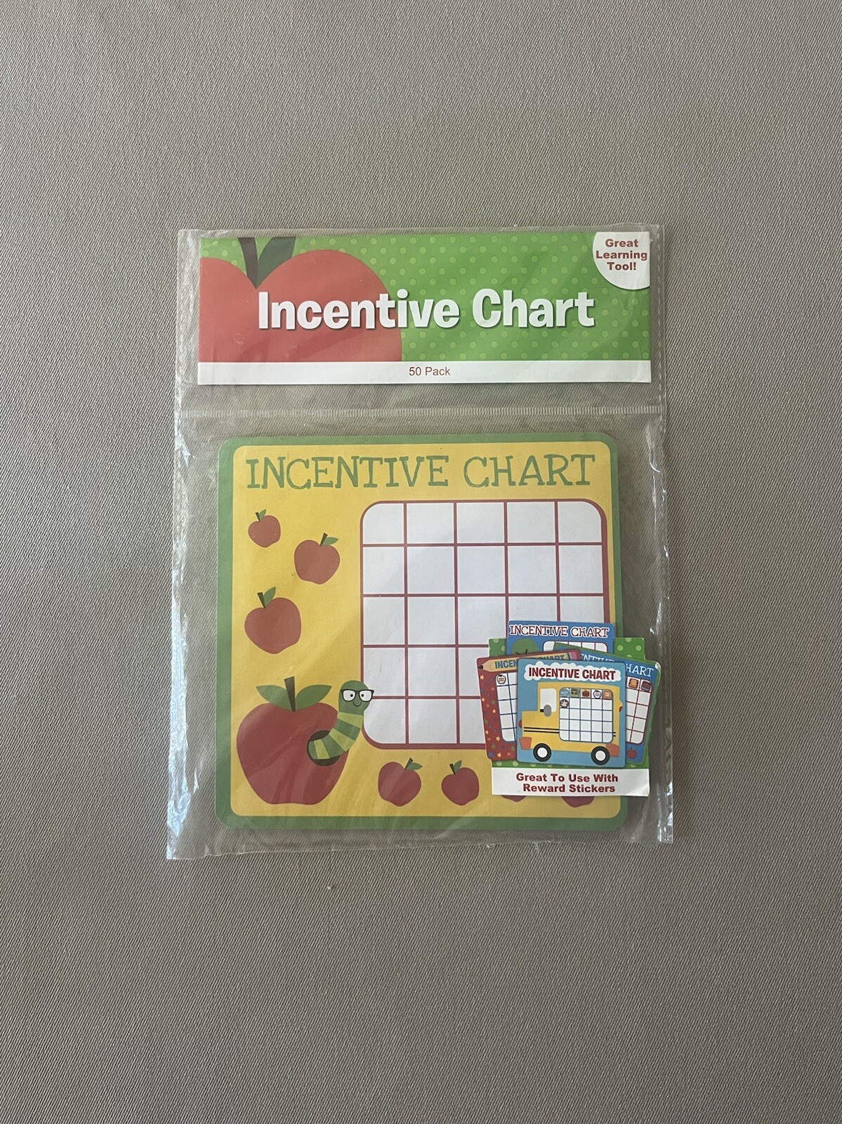 Student Incentive Charts, 50 Charts & Each Chart Is 5” X 5 1/4”, New In Package
