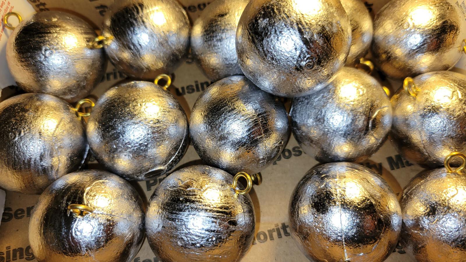 (15) 16 oz (1lb) Cannonball Sinkers - Lead Fishing Weights - Free Shipping