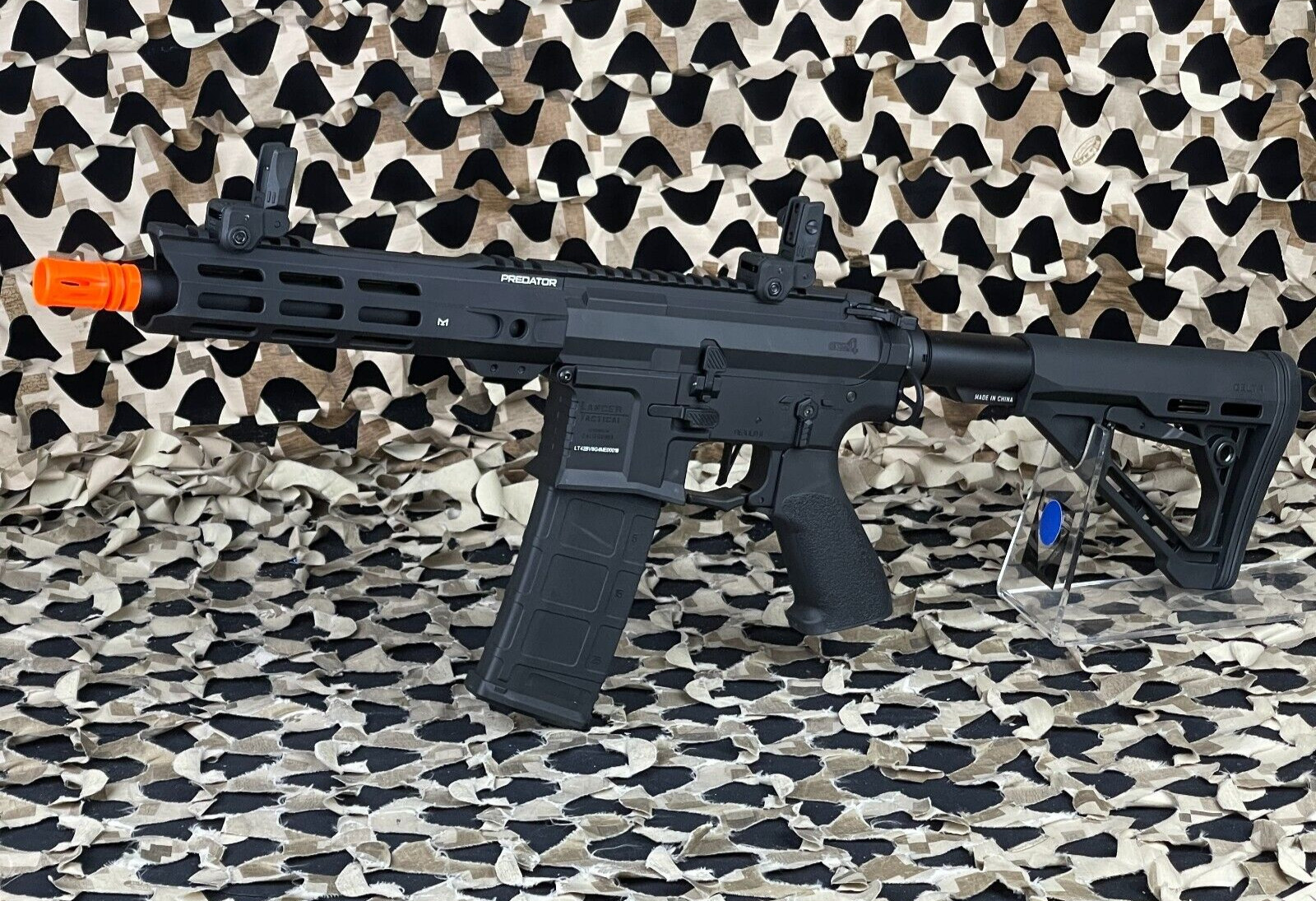 NEW Lancer Tactical Gen 4 Predator 8" CQB AEG w/ Nebula II ETU - Black