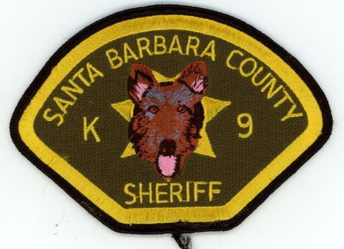 CALIFORNIA CA SANTA BARBARA COUNTY SHERIFF K-9 NICE SHOULDER PATCH POLICE