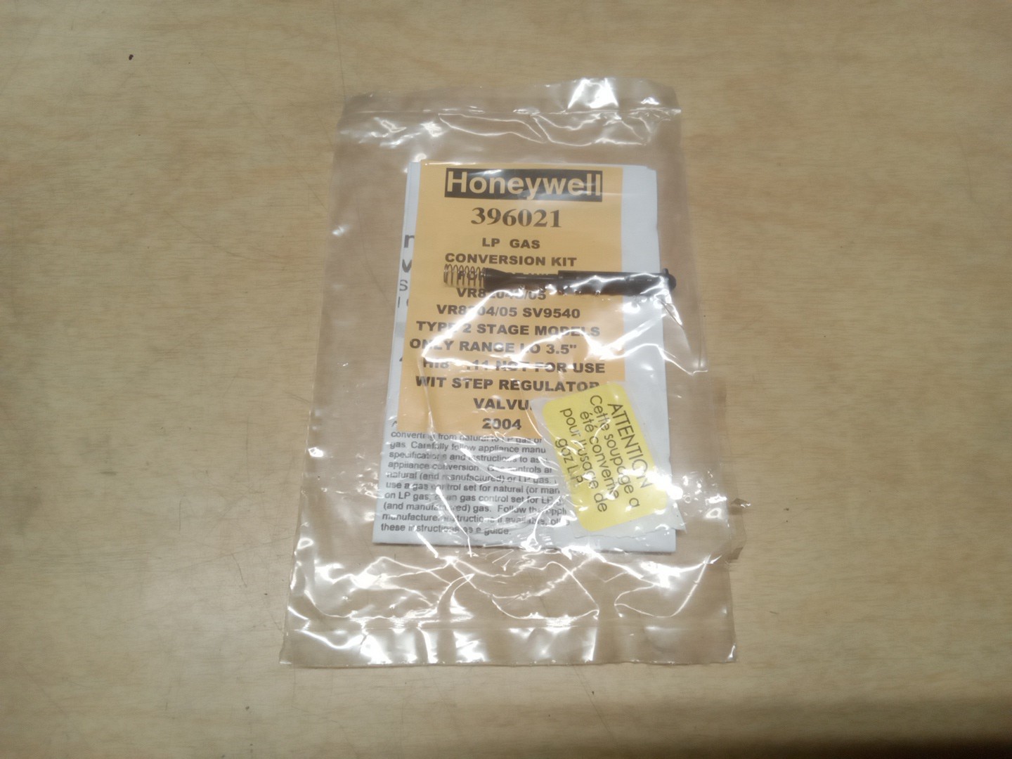 Honeywell 396021 LP 2 Stage Conversion Kit