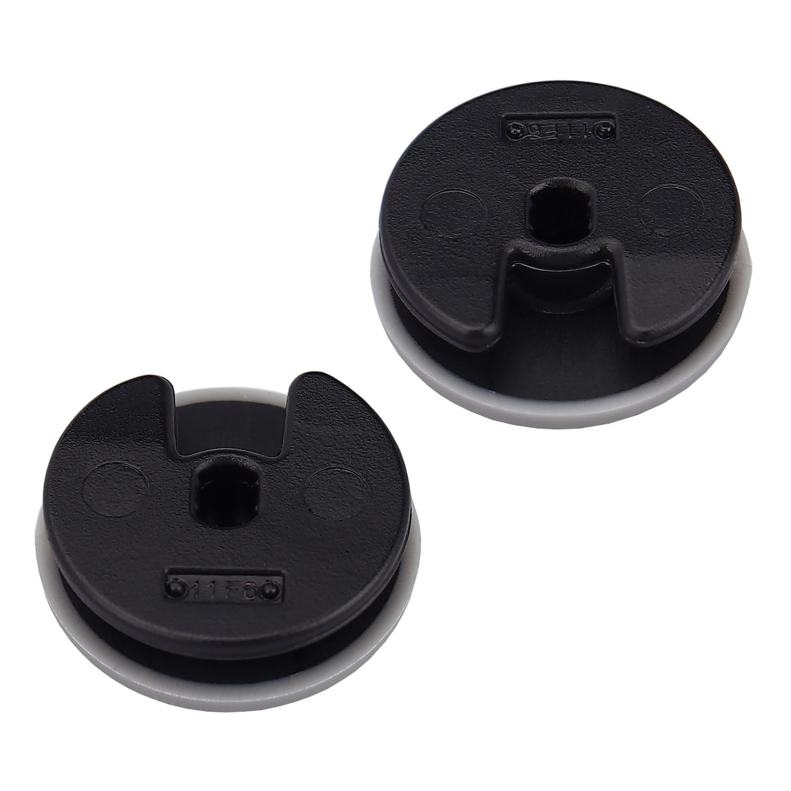 IKPEK 2Pcs Analog Stick Cap Replacement 3D Joystick Cover for 2DS 3DS Grey