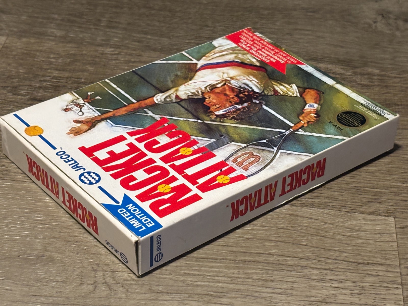 Racket Attack Nintendo Nes *Box Only* No Game Authentic Very Good Shape