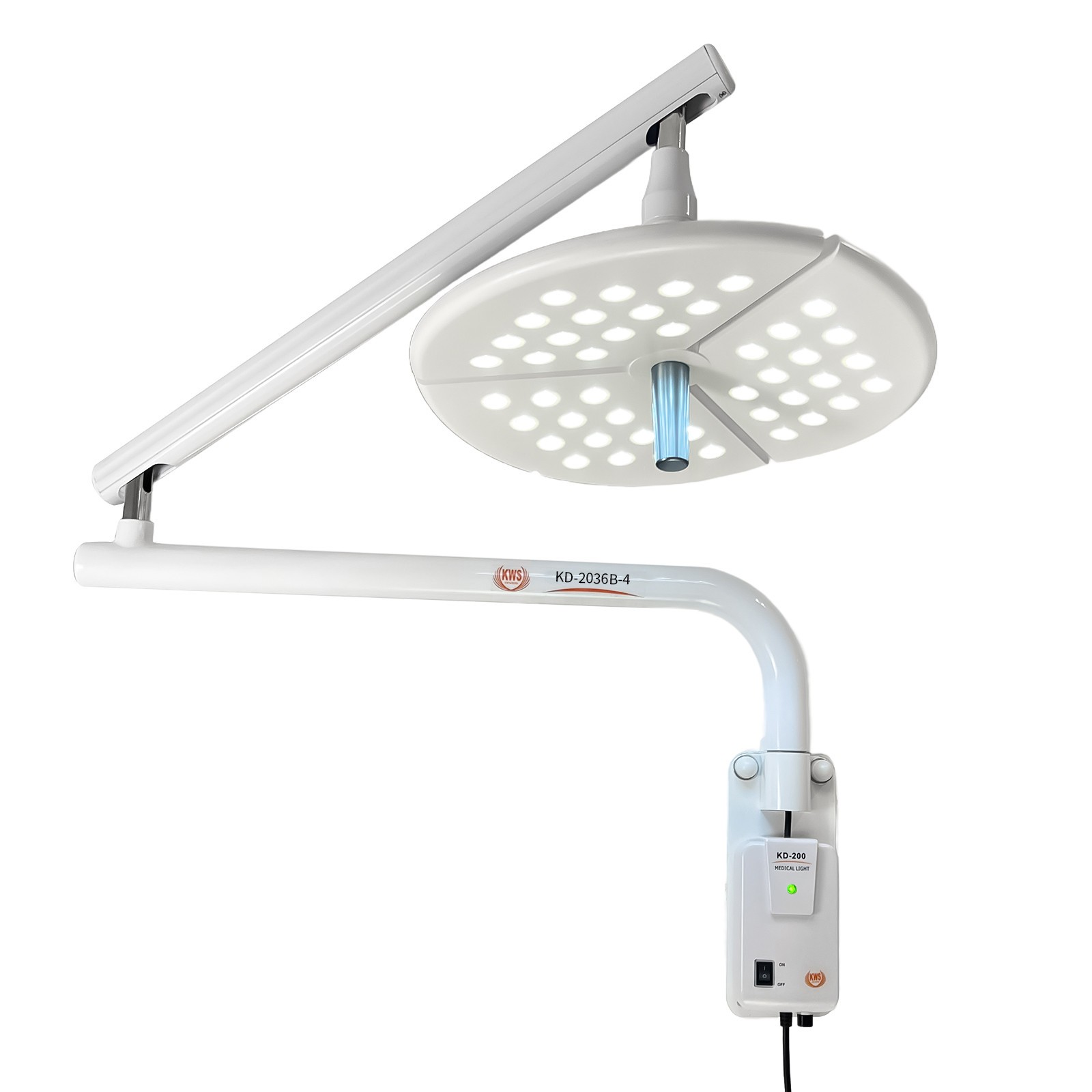 80W Dental 45 Leds Shadowless Surgical Light Wall-Mounted Veterinary Exam Lamp