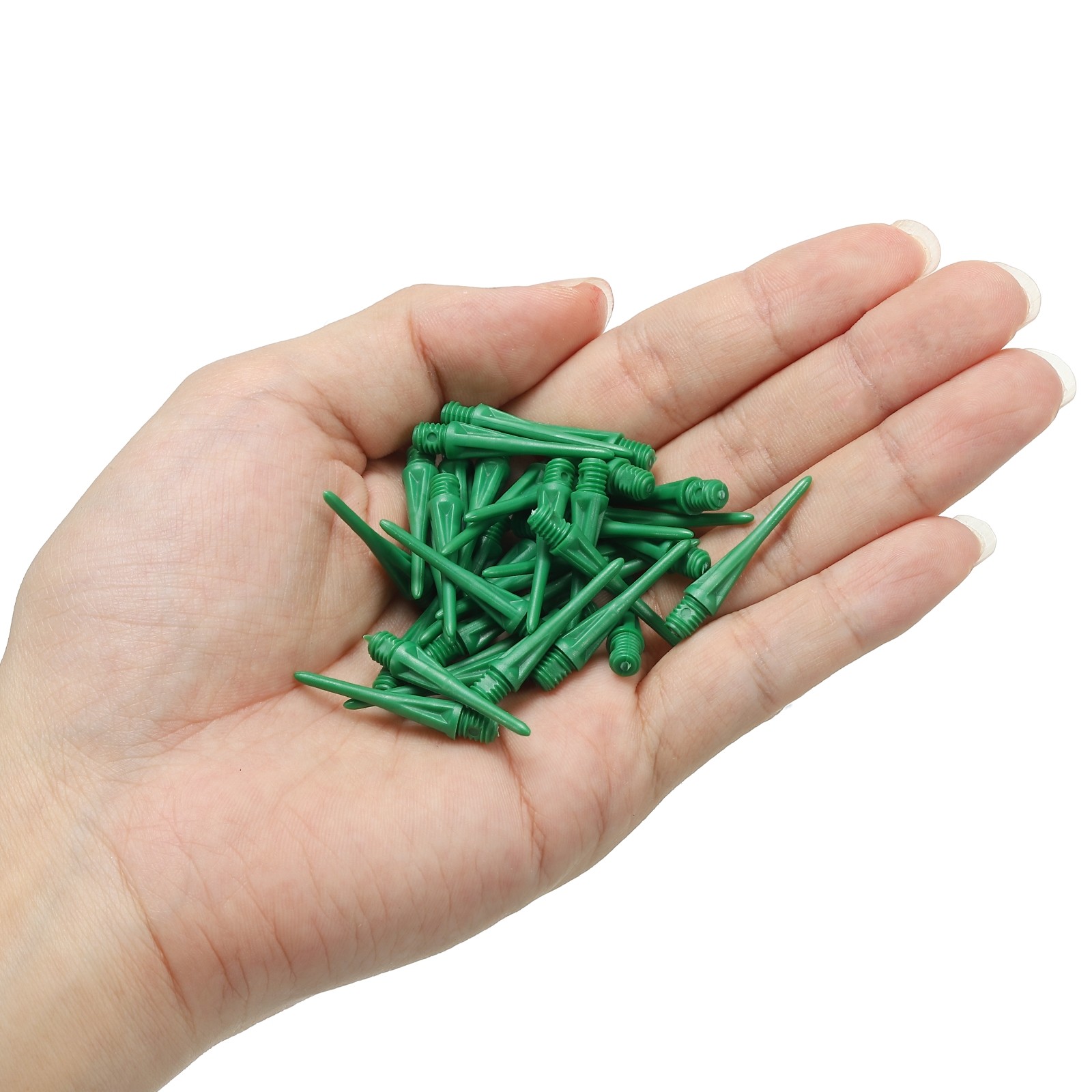 30 Pack Plastic Dart Tips 2BA Thread Soft Dart Tips Plastic Tip Green