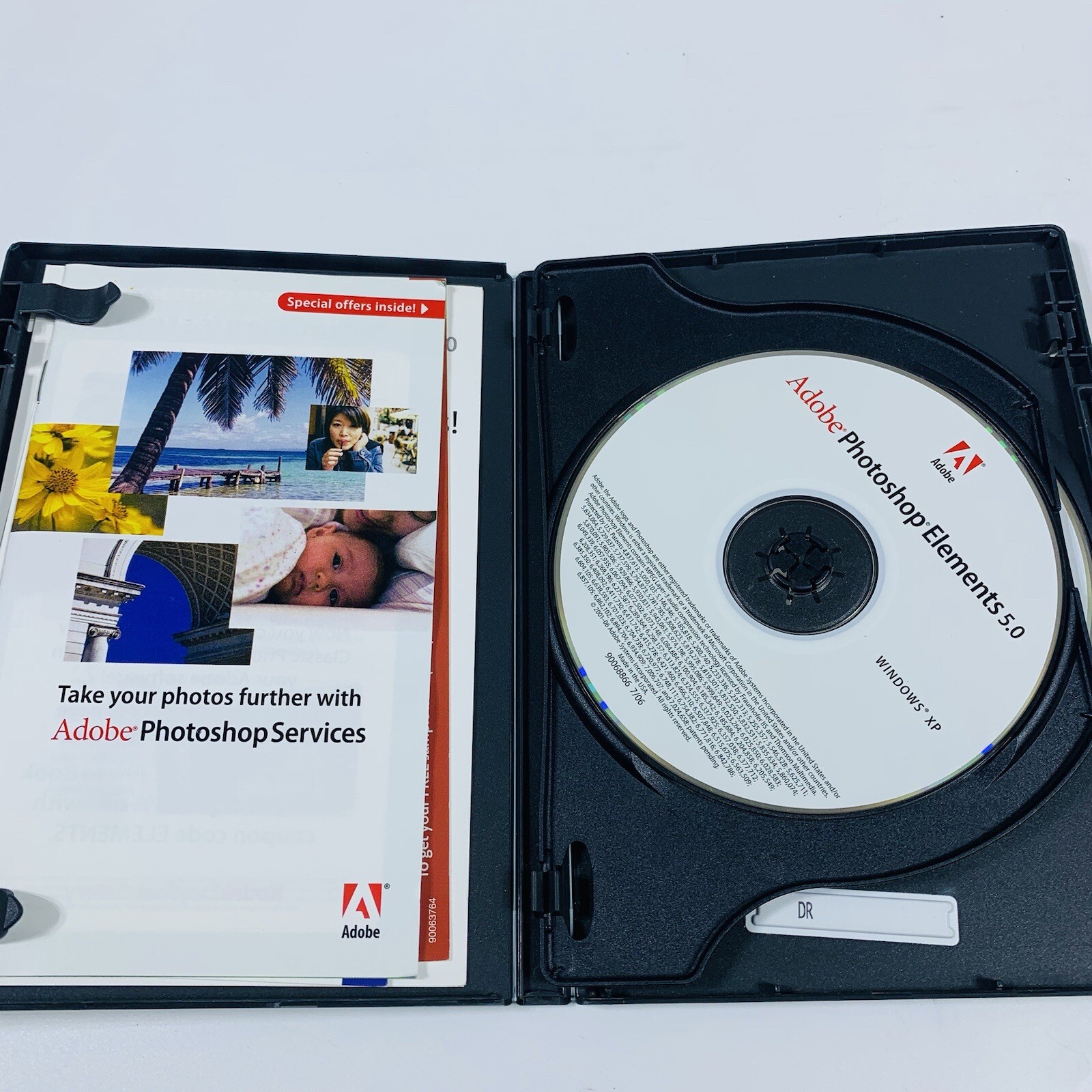 Adobe Photoshop Elements 5.0 Premiere Elements 3.0 PC Software w/ Serial Numbers