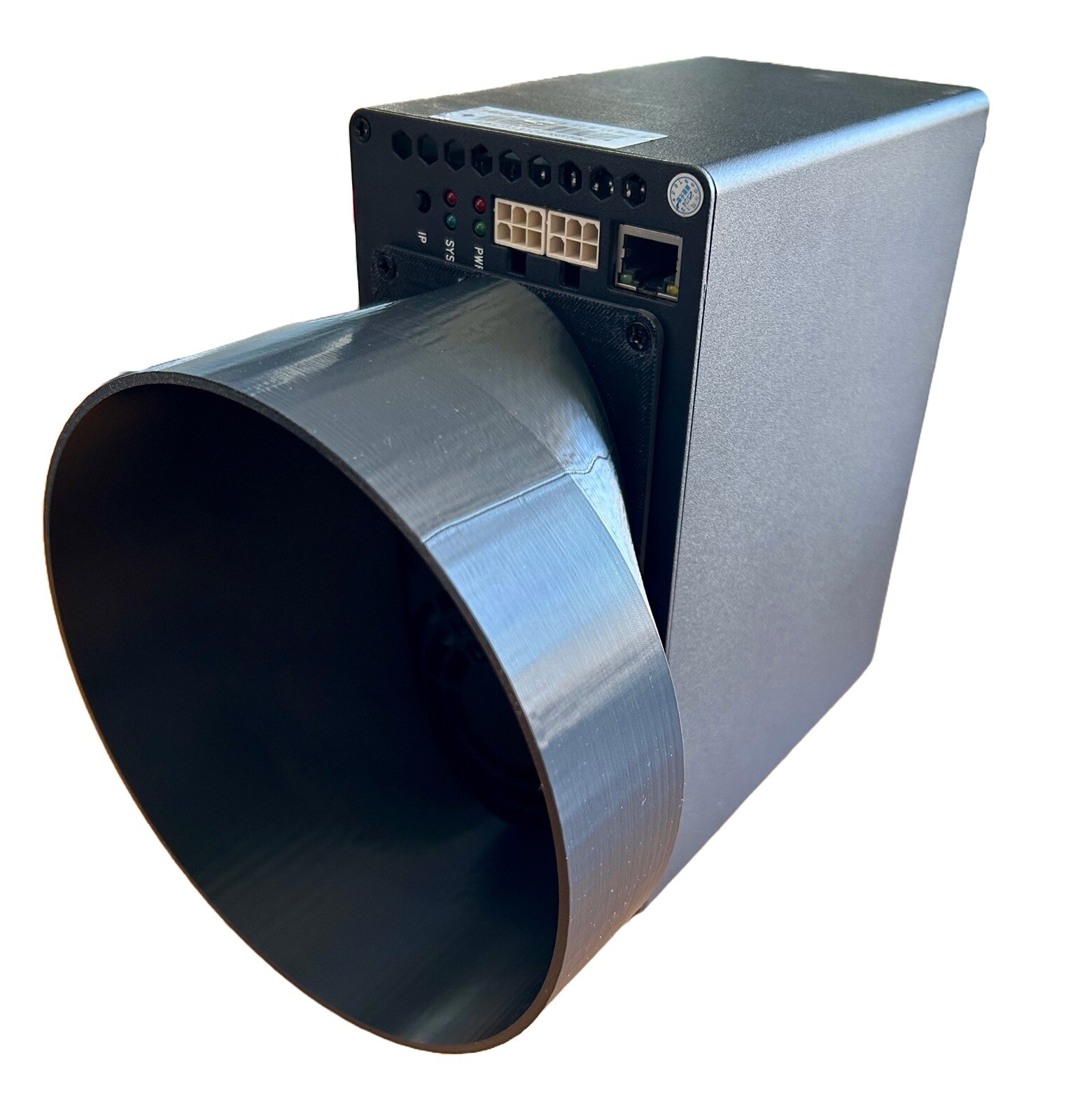 Goldshell Box II - Front 6 Inch Duct - Fan Shroud Crypto ASIC Miner - KA-Box