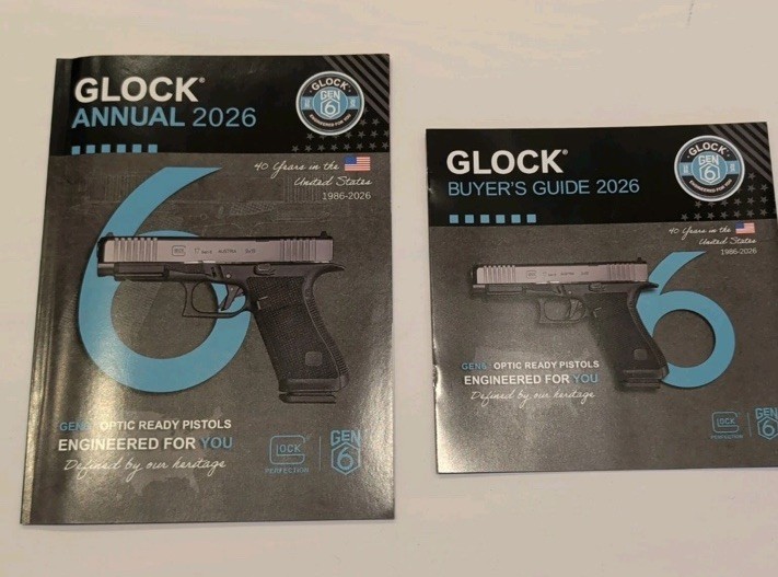 GLOCK Annual Magazine Catalog & 2026 Buyer's Guide (Lot of 2) SHOT SHOW 2026
