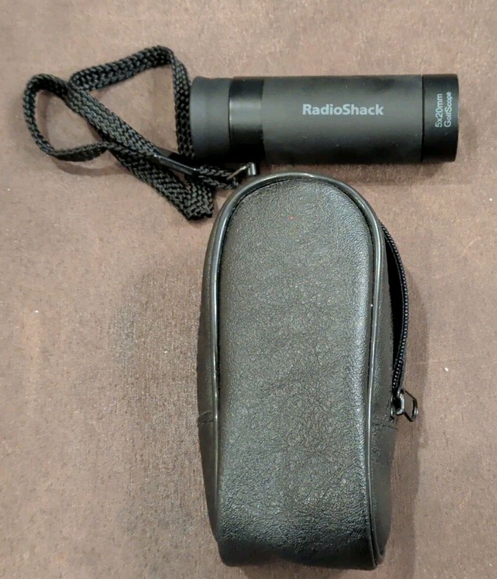 Vtg Radio Shack "Golf Scope" Range Finder W/Case Very Nice