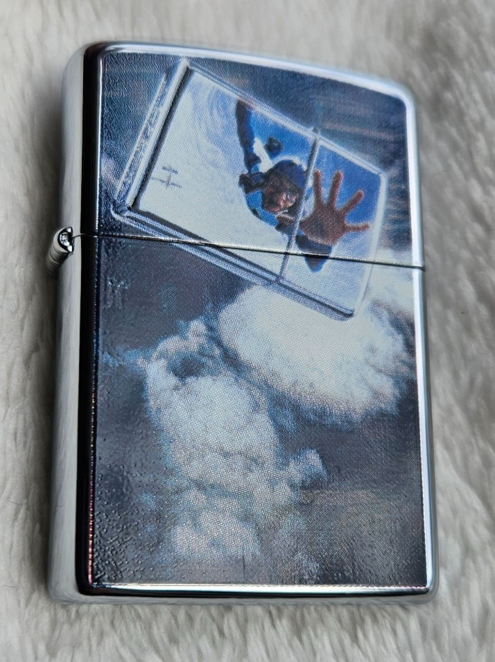 Zippo Lighter 2007 Skydiving, High Polish Chrome, New