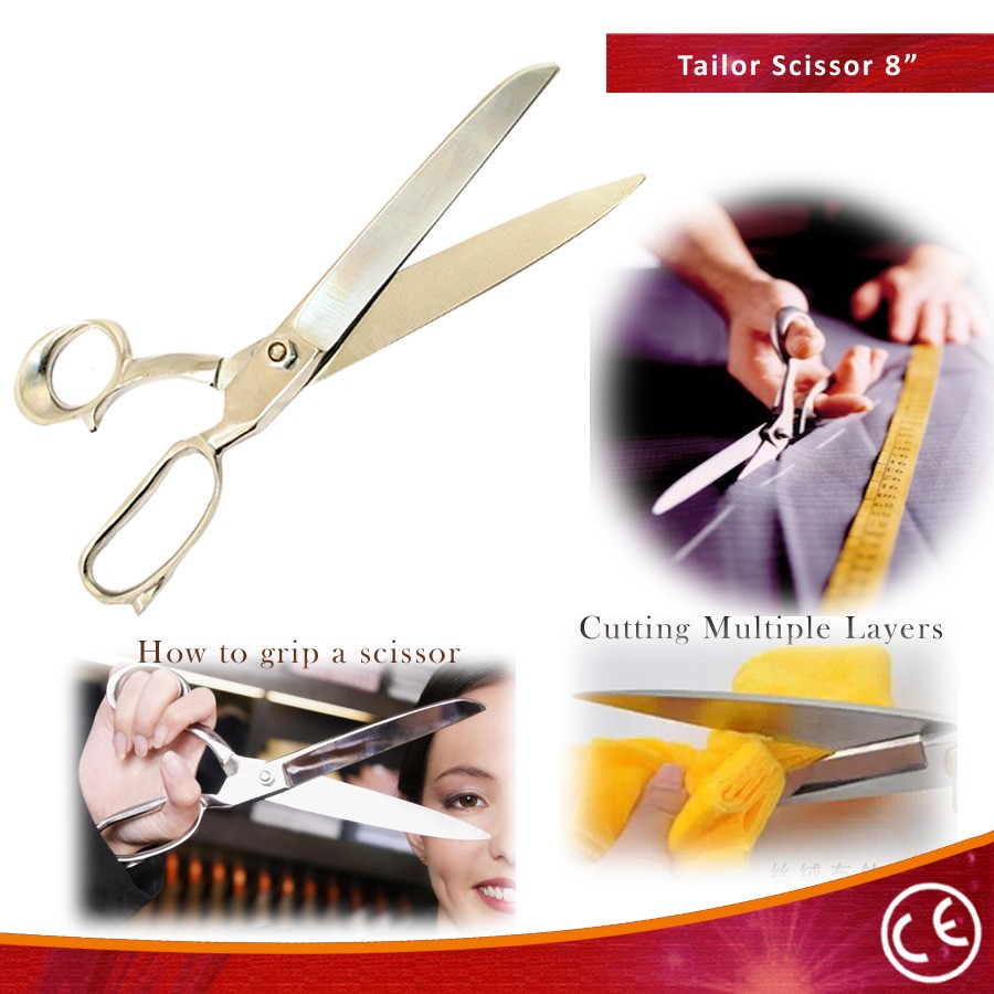 BDeals 8"" Tailor s Shears   Stainless Steel Sewing & Clothing Trimming Scissors
