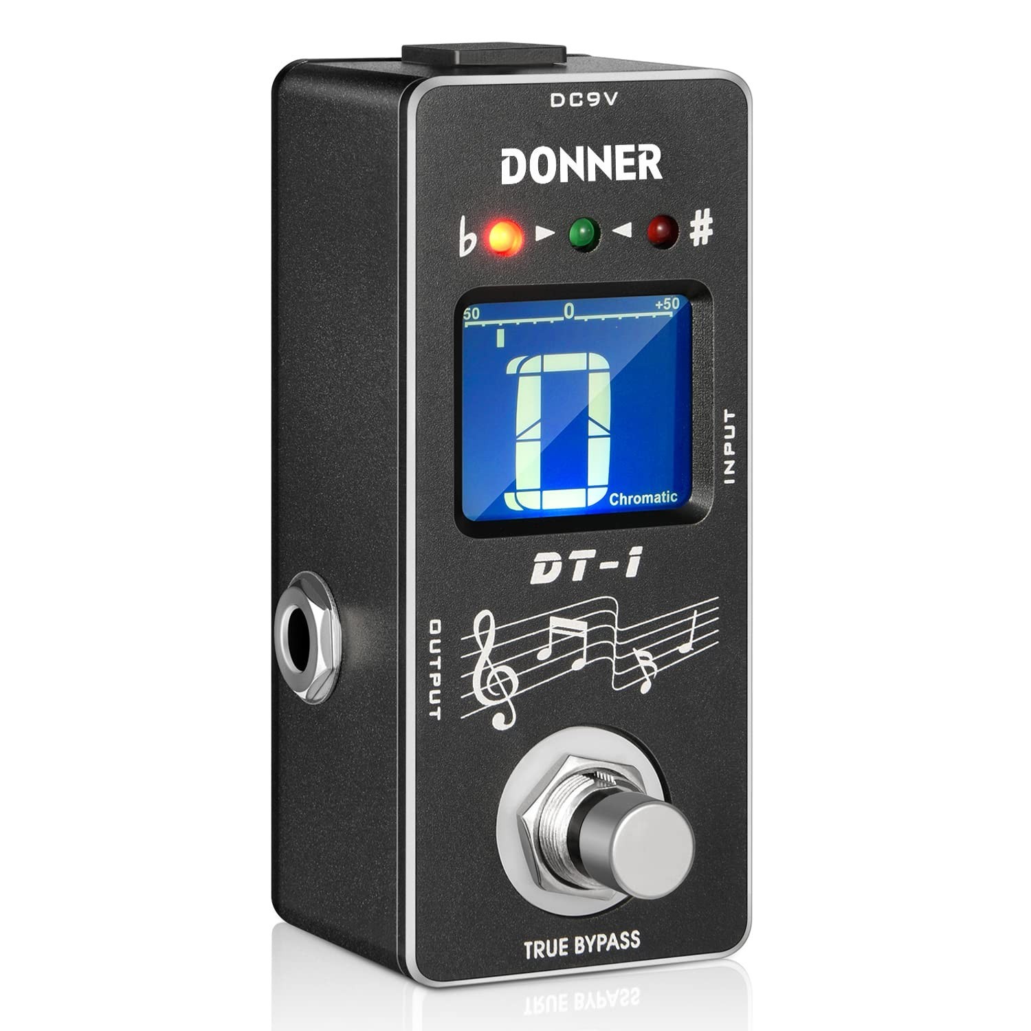 Donner Tuner Pedal, Dt-1 Chromatic Guitar Tuner Pedal with Pitch Indicator fo...