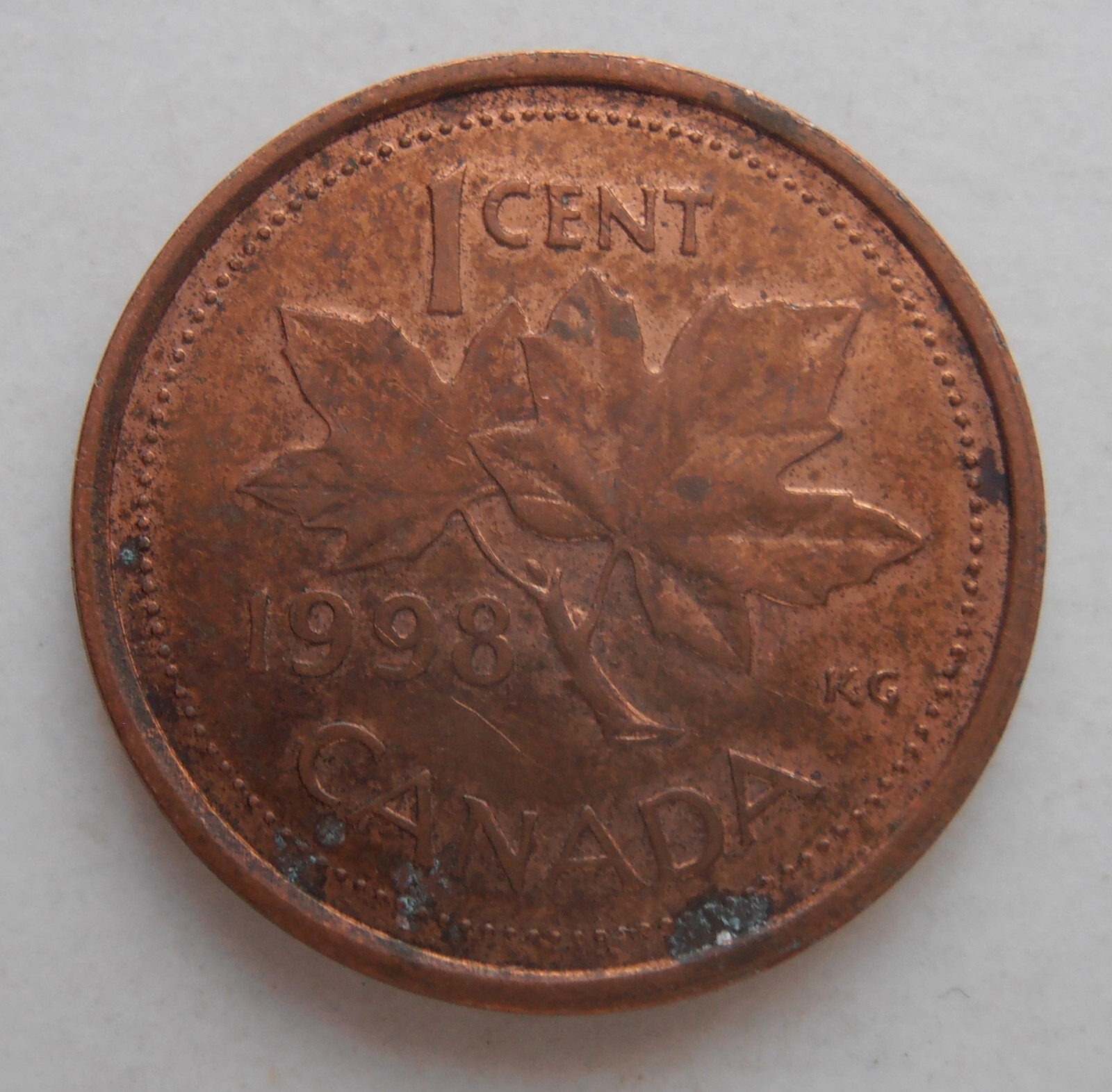 1998 CANADA 1 CENT