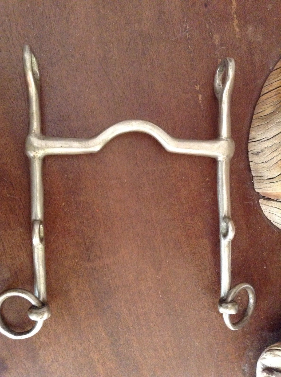 RARE 1960s Antique WEYMOUTH Bit 4 3/4” mouth SOLID NICKEL ENGLAND Stamped EUC!