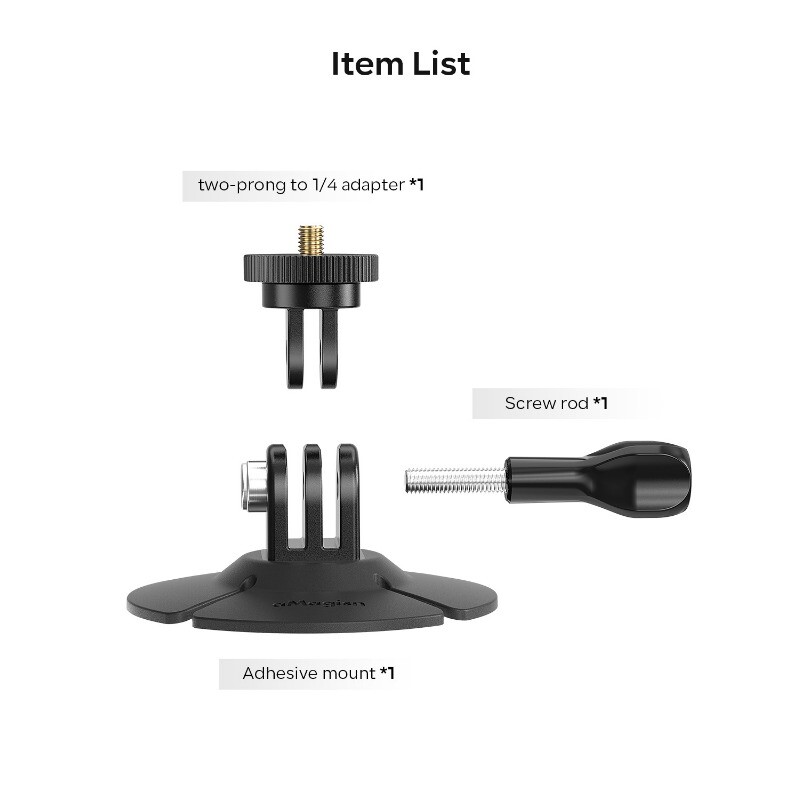 aMagisn Flex Adhesive Base for DJI/GoPro/Insta360 Action Camera Helmets