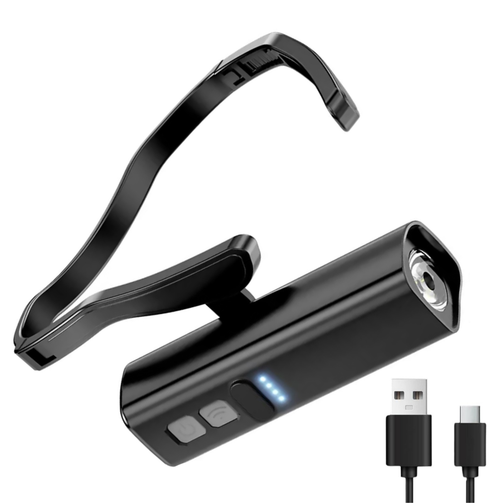 Ear Headlamp with Motion Sensor 1000mAh Battery Type-C Fast Charging USB-C