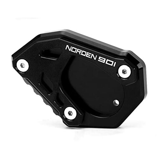 Motorcycle Side Stand Extension Kickstand Plate Compatible With black-1