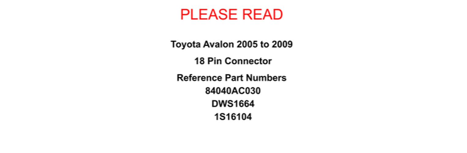 Driver Master Power Window Switch for Toyota Avalon 2005 2006 2007 2008 2009