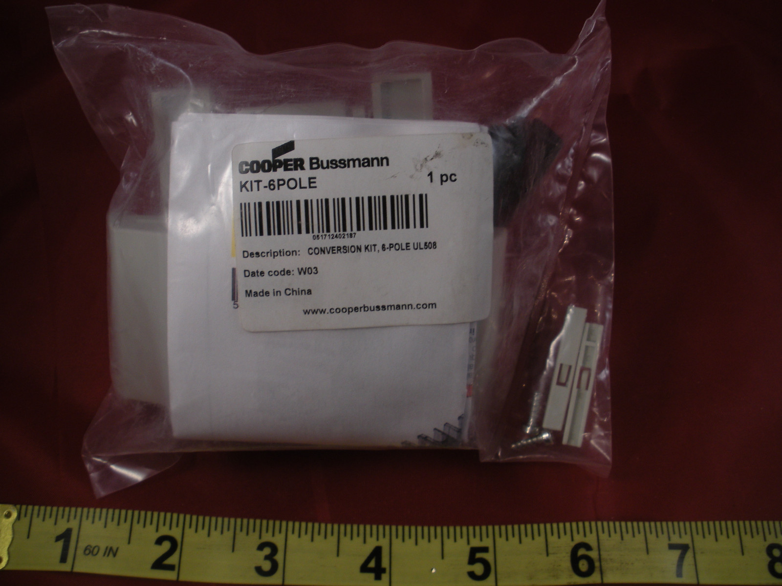 Bussmann UL508 Conversion Kit Cooper KIT-6POLE UL 508 6 Pole 541572B Nib New
