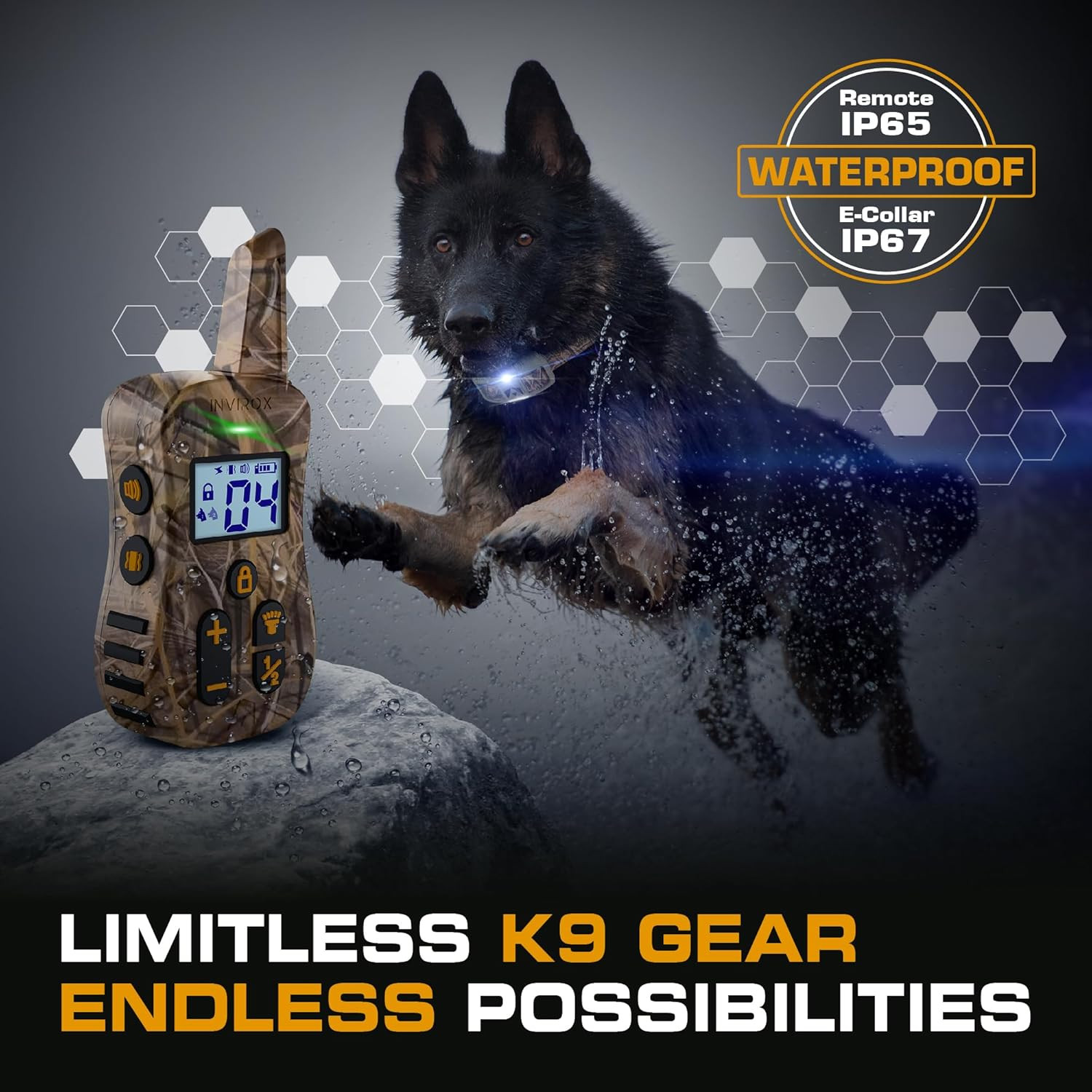 Dual Dog Shock Collar - 124 Levels, 4 Modes, ¾ Mile Range, Safe & Waterproof