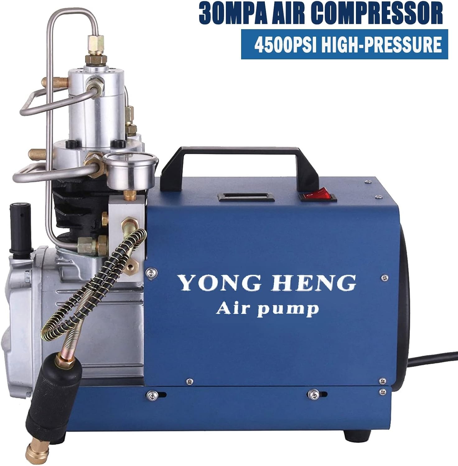 YONG HENG 4500PSI 30Mpa High Pressure PCP Air Compressor Pump Rifle Airgun Scuba