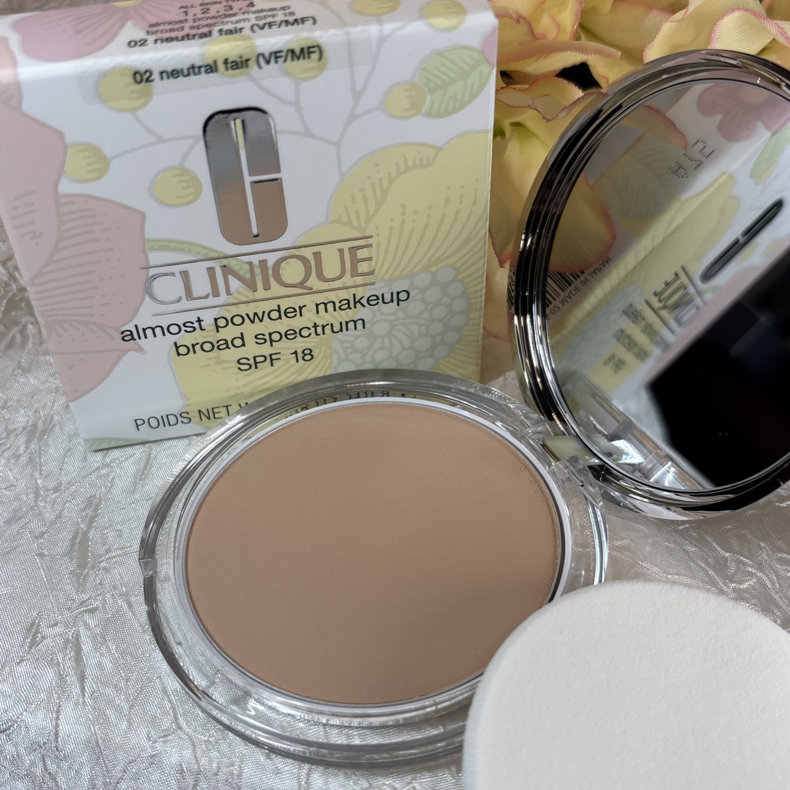 Clinique Almost Powder MakeUp SPF 15 - 02 Neutral Fair - Full Size NIB Free Ship