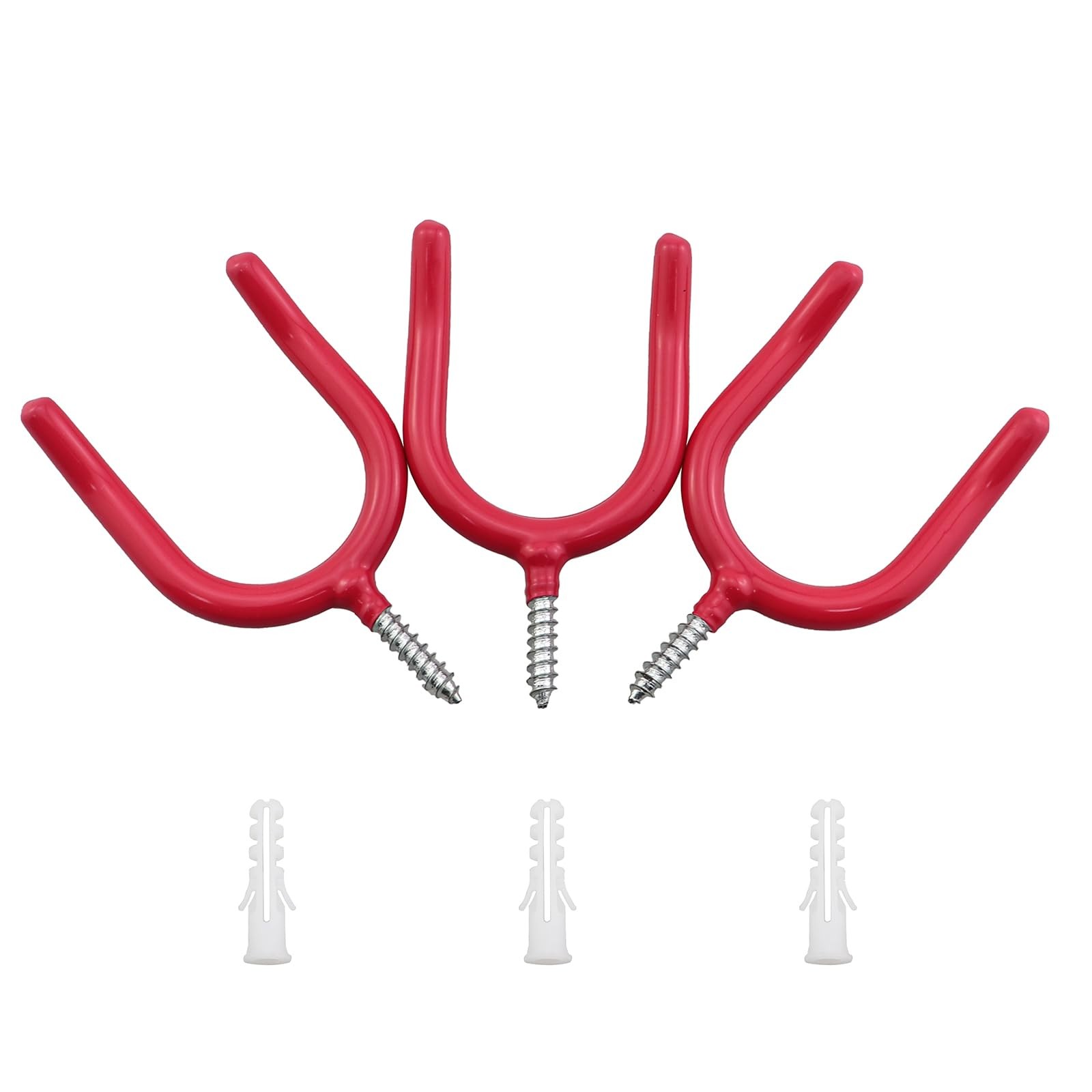 3PCS U Shape Warehouse Storage Wall Mounted Hooks Multi Functional Shovels Fa...