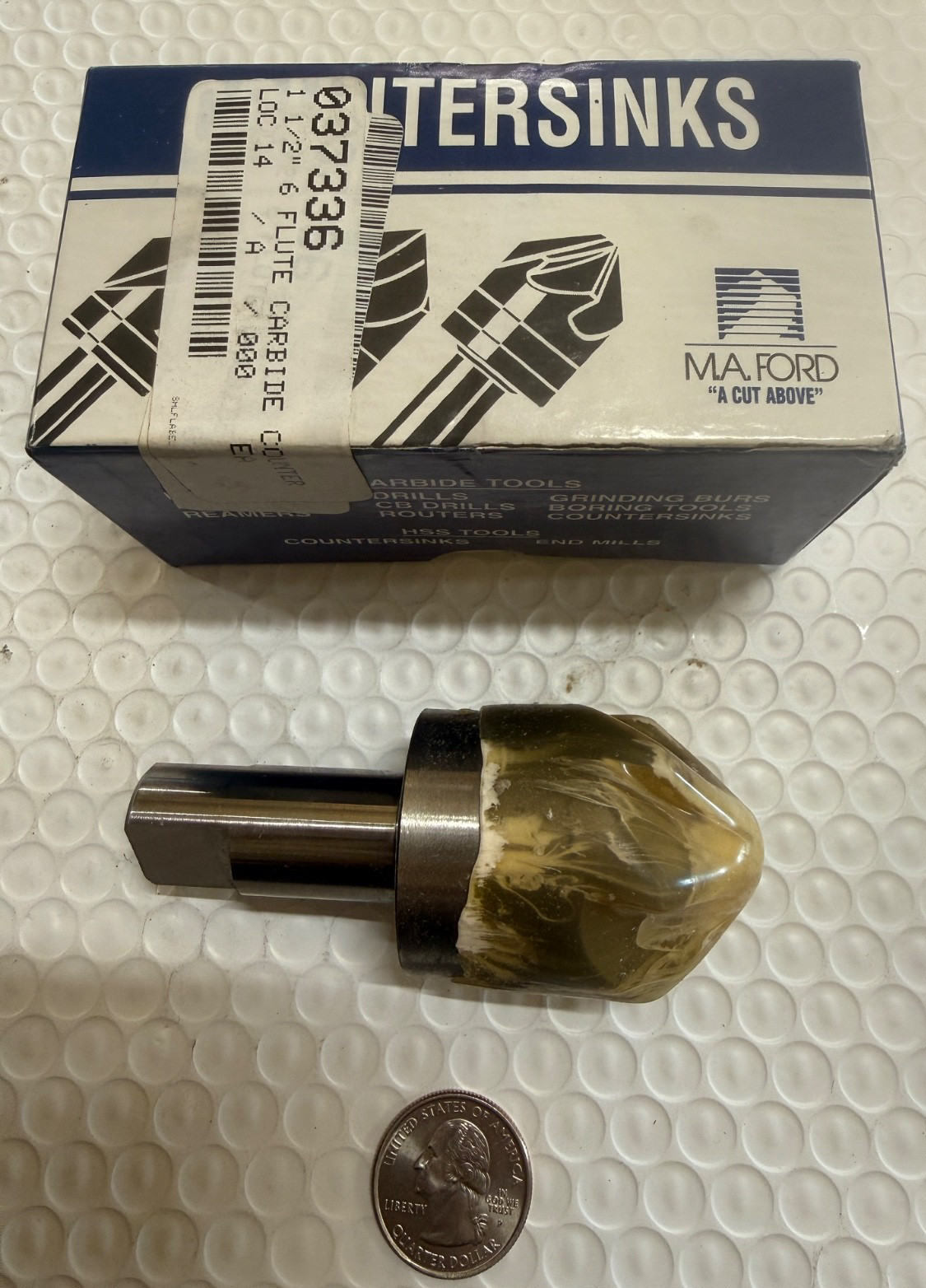 M.A. FORD 1-1/2"×90° CARBIDE 6 FLUTE COUNTERSINKS EDP 78226