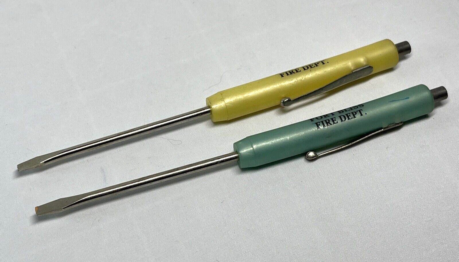 Fort Bliss, TX  Fire Dept Pocket Magnetic Screwdriver Lot of 2 by Ready Tool USA