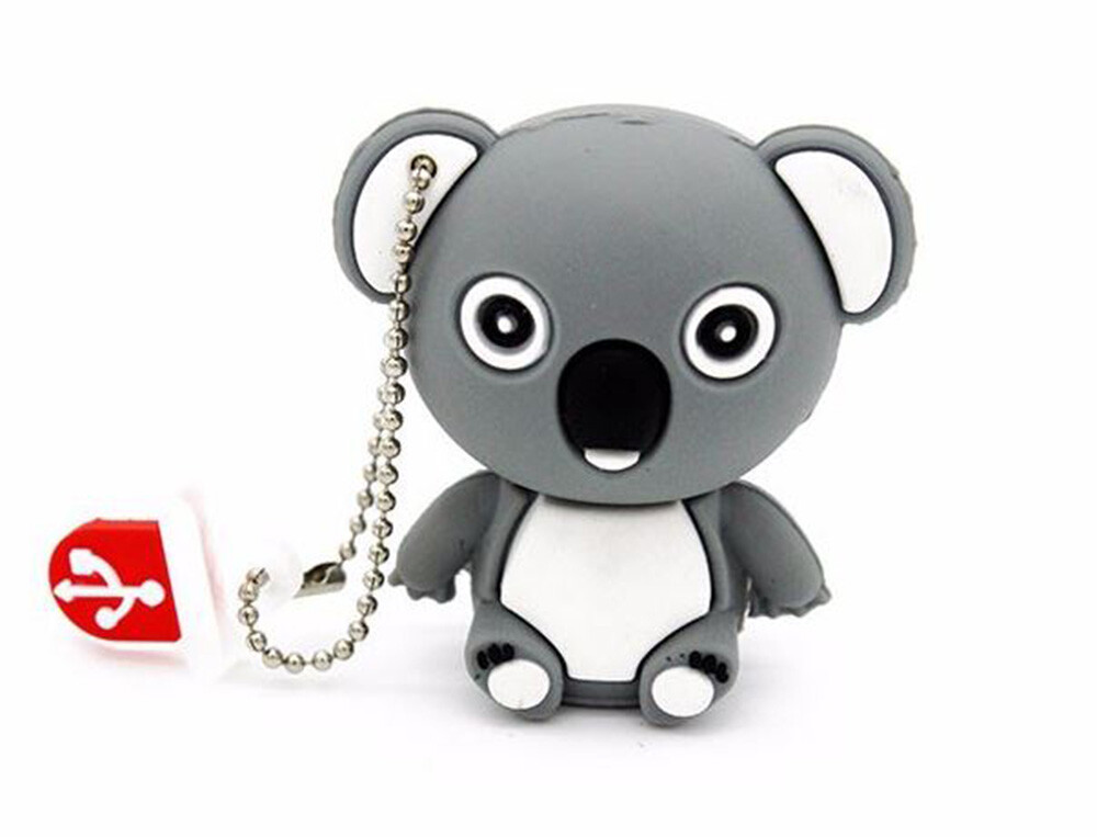 2.0 16gb 32gb 64gb 128gb 256gb Koala Bear White Feet USB Flash Thumb Drive