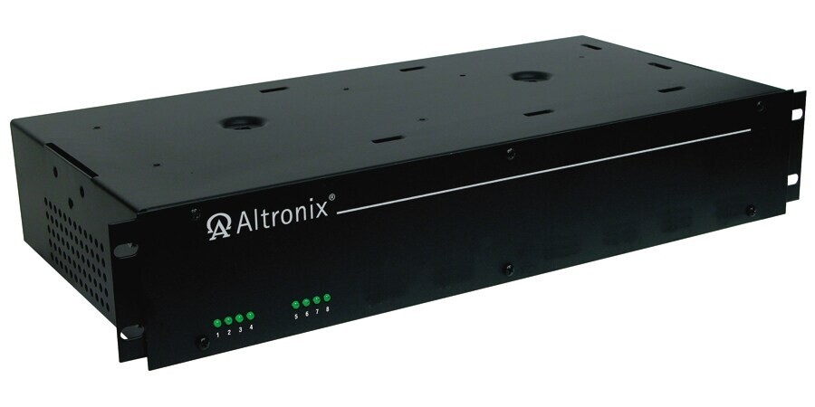 Altronix (R615DC8UL) CCTV Power Supply, 8 Output, 6-15VDC @ 4A, 115VAC, 2U