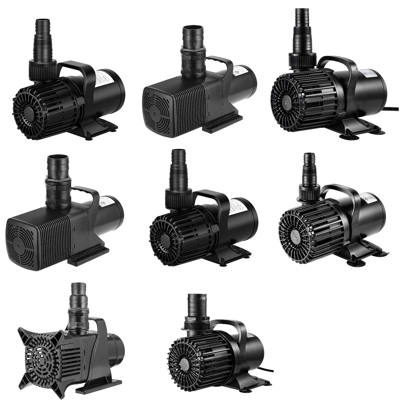 VIVOSUN 100W-620W Aquarium Submersible Water Pump Power Hydroponic Fountain Pump
