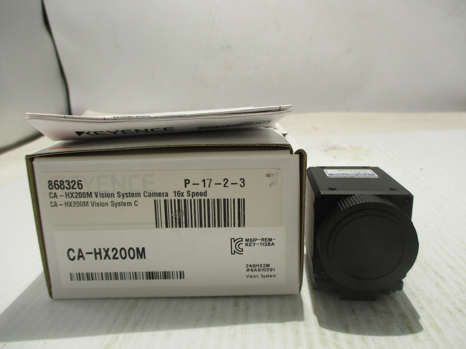 NEW KEYENCE CA-HX200M VISION SYSTEM CAMERA 16X SPEED
